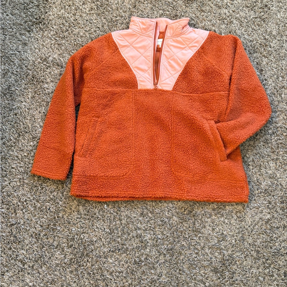 Vera Bradley Quilted Orange Pullover